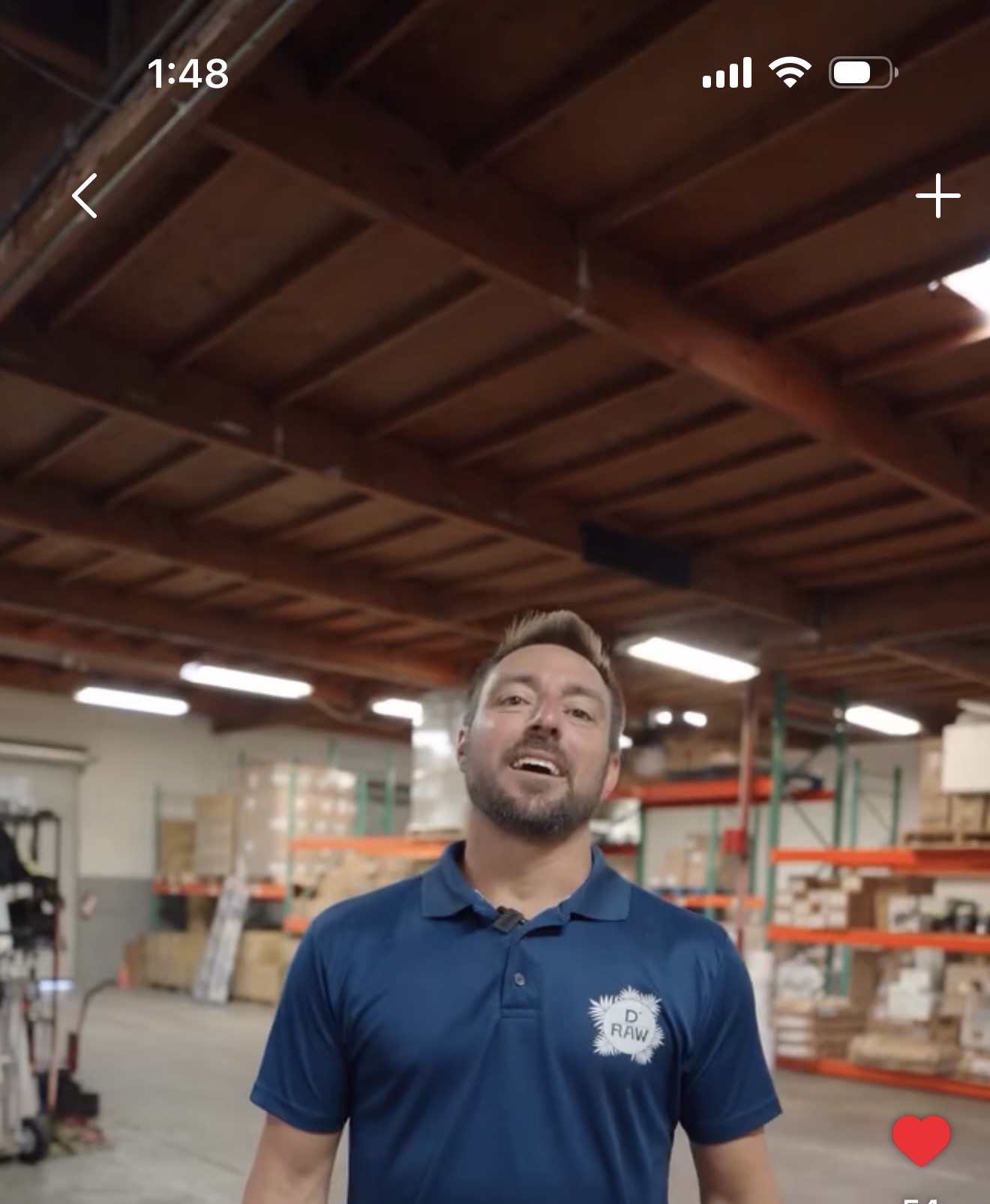Thiago smiling at work